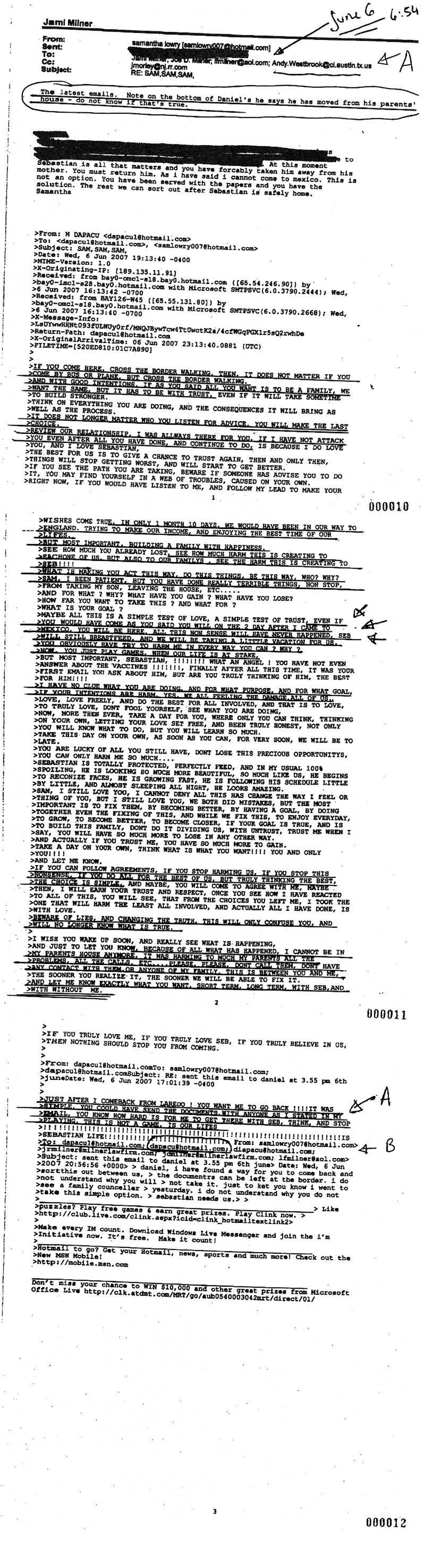 This Email Proves The Fraud of Milner's
They Knew Daniel Left His Parents Home,
Milner's Claim, "Events Happened in Austin"
Proves Daniel And Seb KINAPPED in Mexico
 Omissions of FBI And Police: Criminal Conspiracy